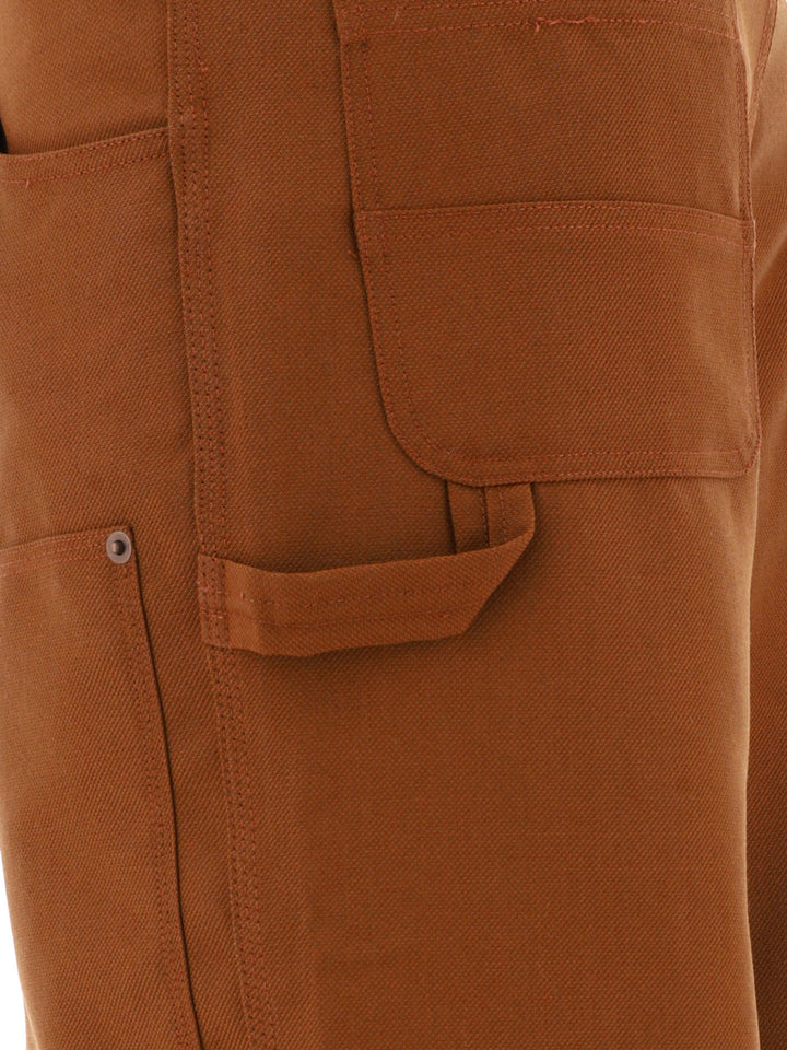 Serge Double Knee Trousers Brown