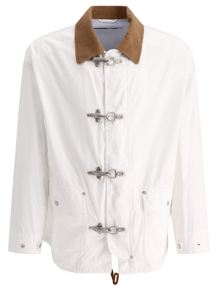 Jacket With Frog Fastening Jackets White