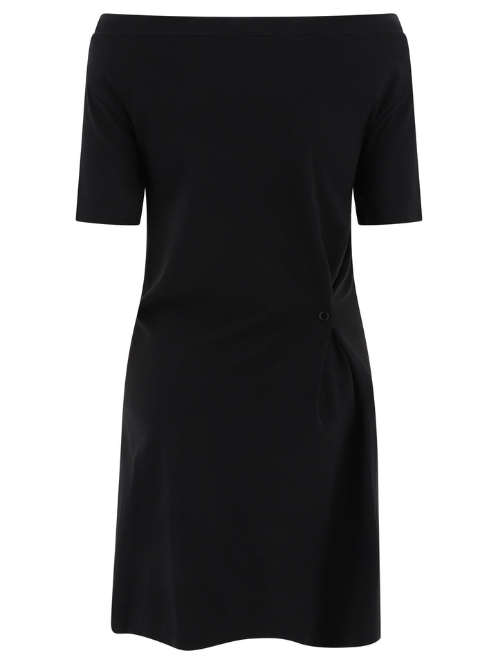 Asymmetric Dress Dresses Black