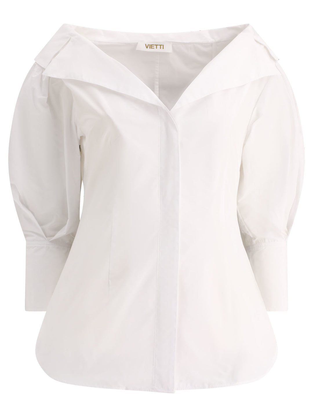 Shirt With Open Collar Shirts White