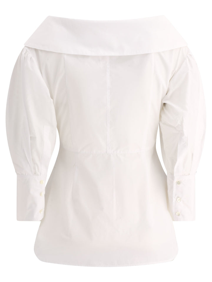 Shirt With Open Collar Shirts White