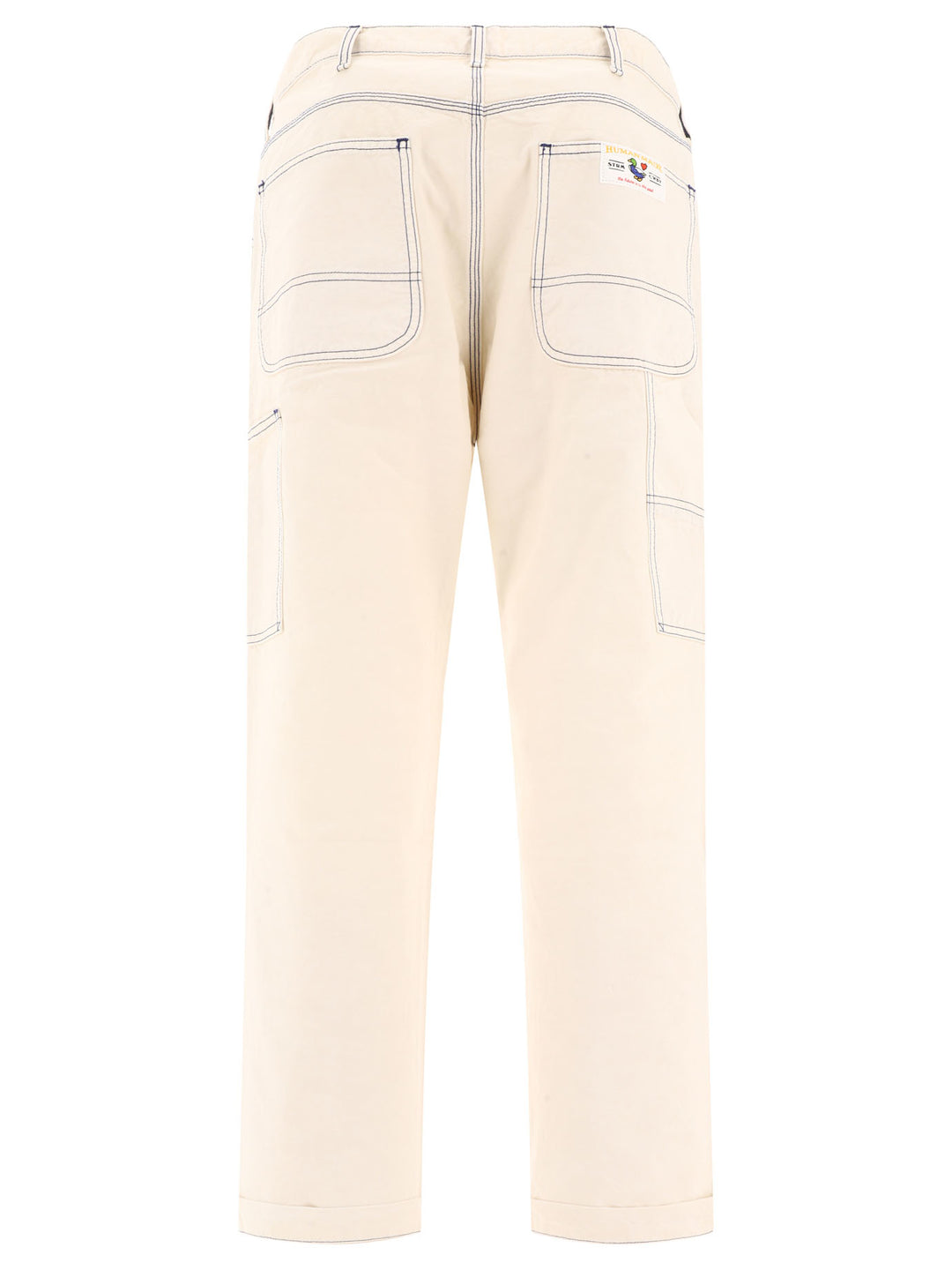 Garment Dyed Painter Trousers White