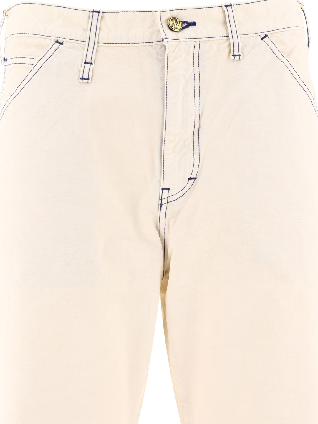 Garment Dyed Painter Trousers White