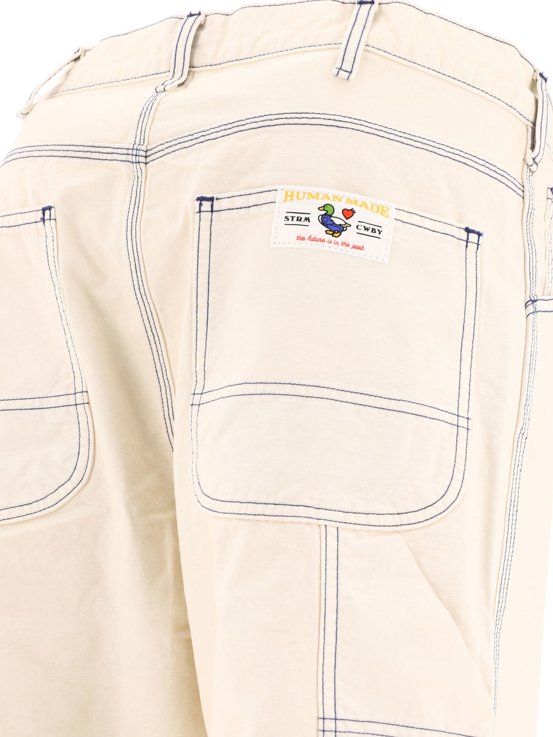 Garment Dyed Painter Trousers White