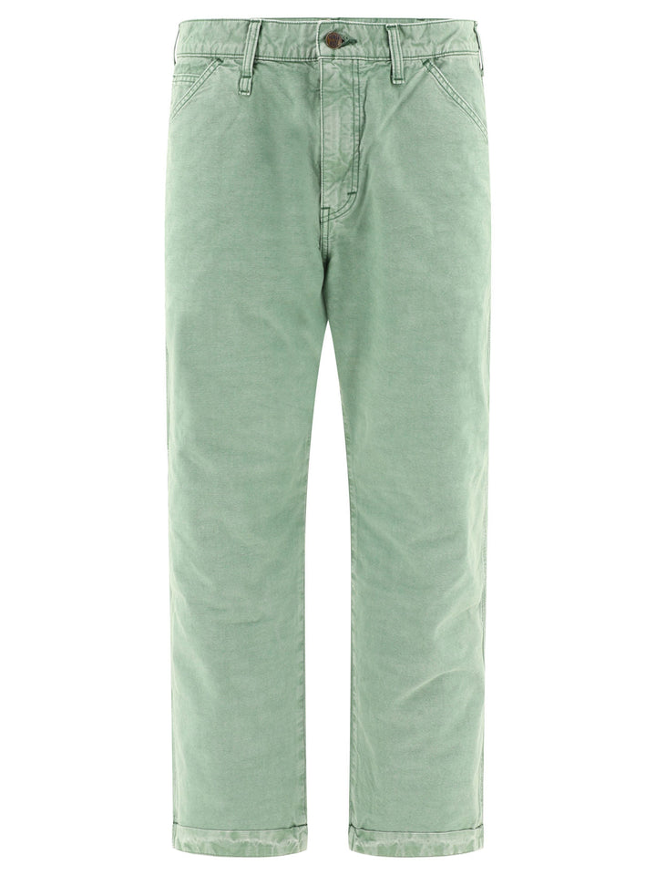 Garment Dyed Painter Trousers Green