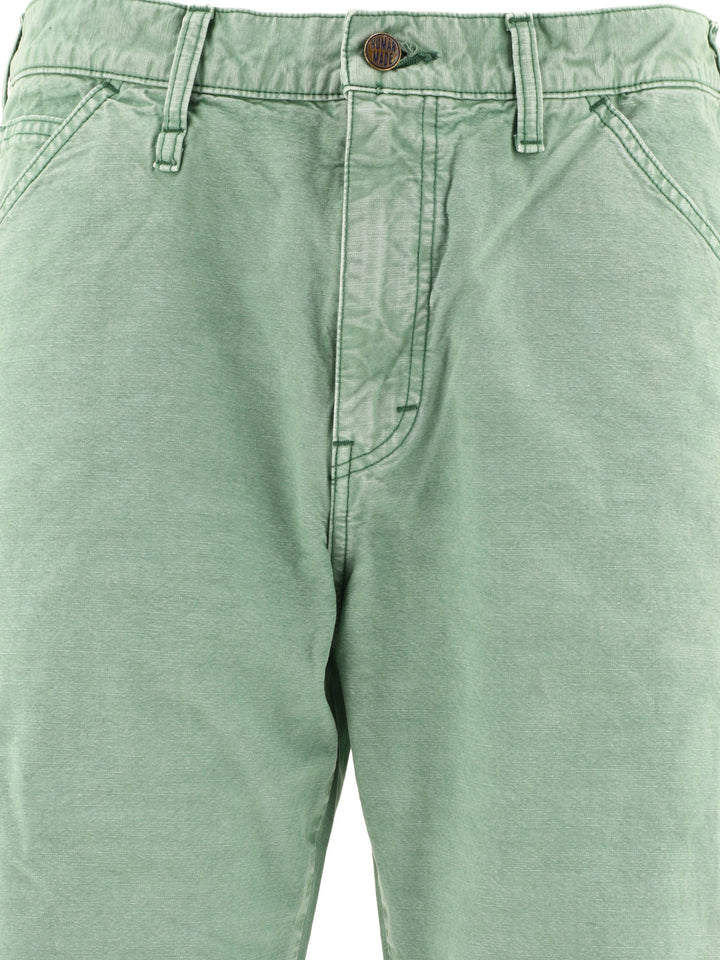 Garment Dyed Painter Trousers Green