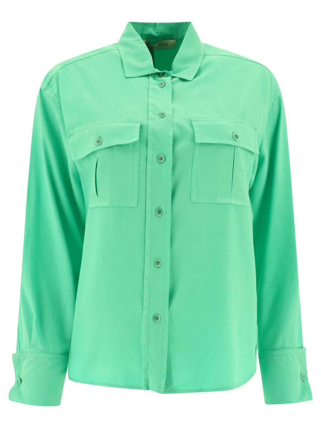 Silk Shirt Shirts Green