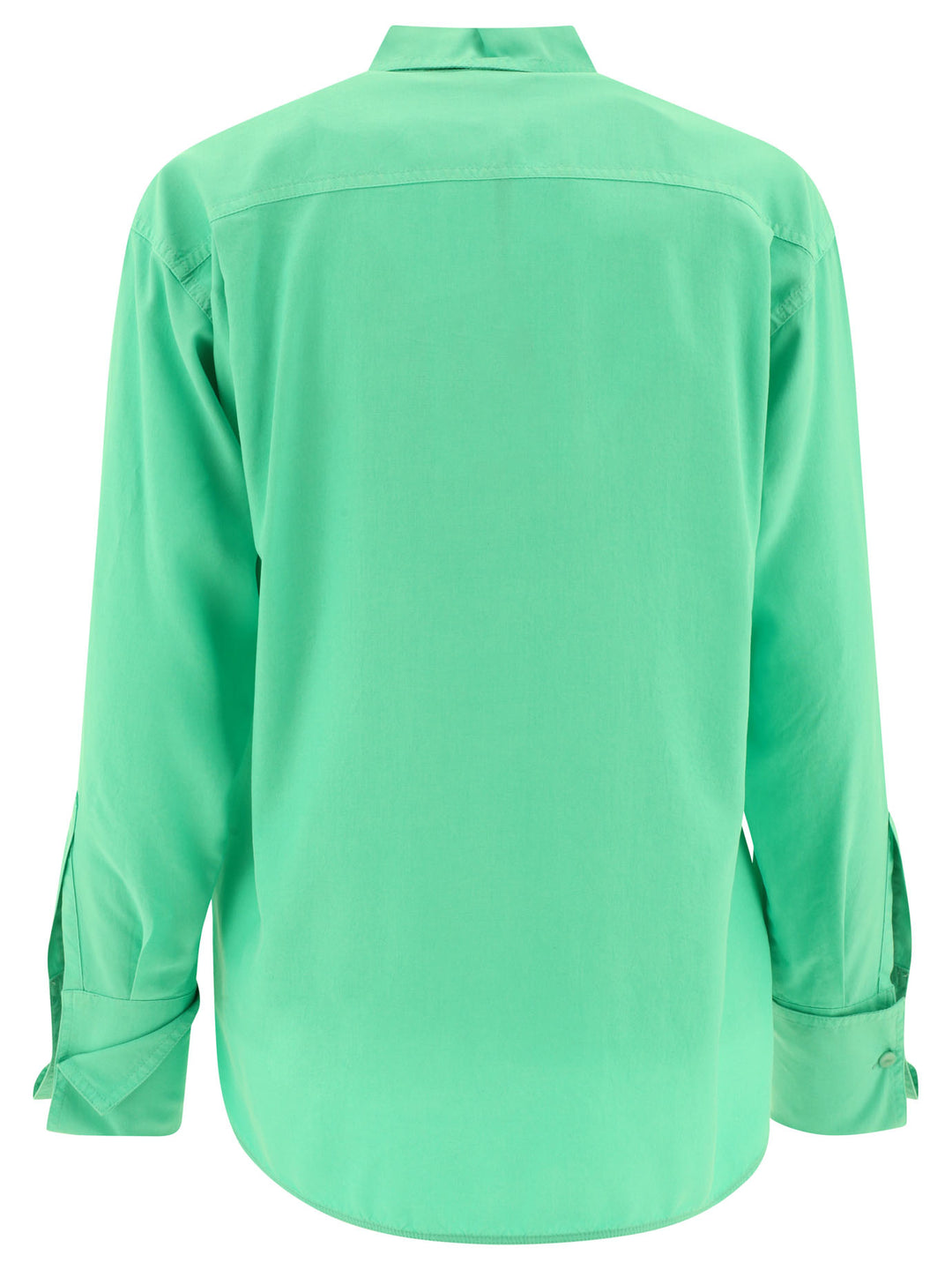 Silk Shirt Shirts Green