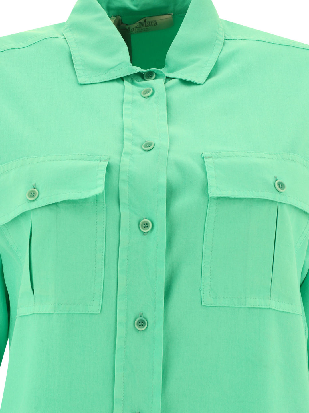 Silk Shirt Shirts Green