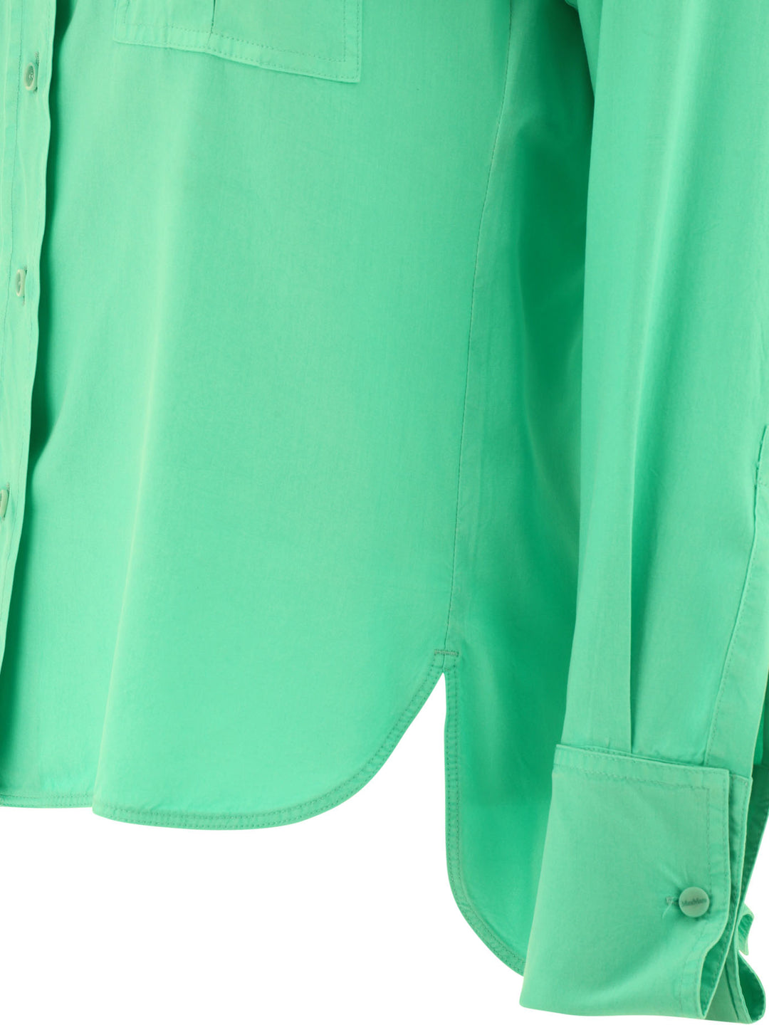 Silk Shirt Shirts Green