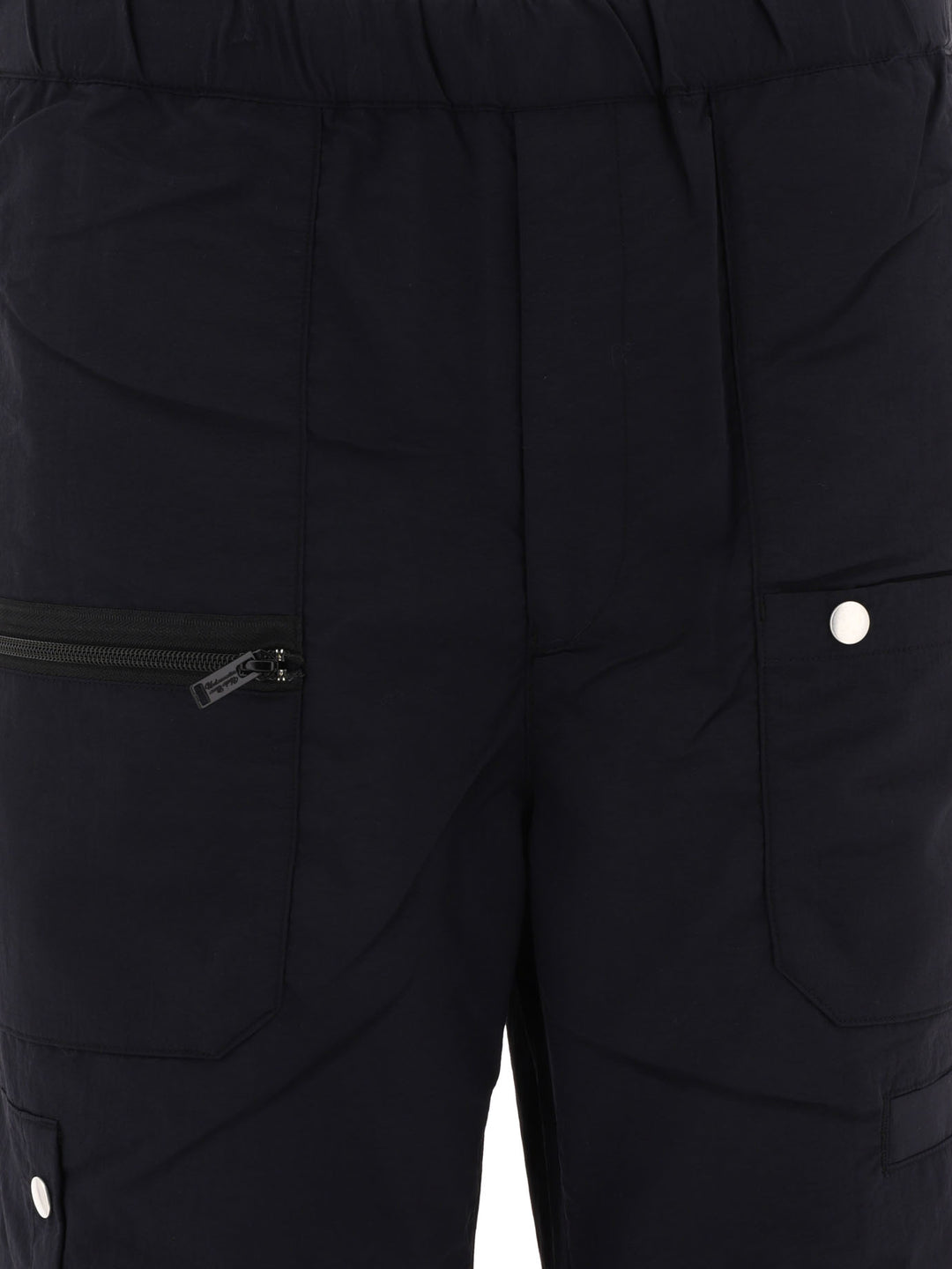 Nylon Cargo Trousers Black