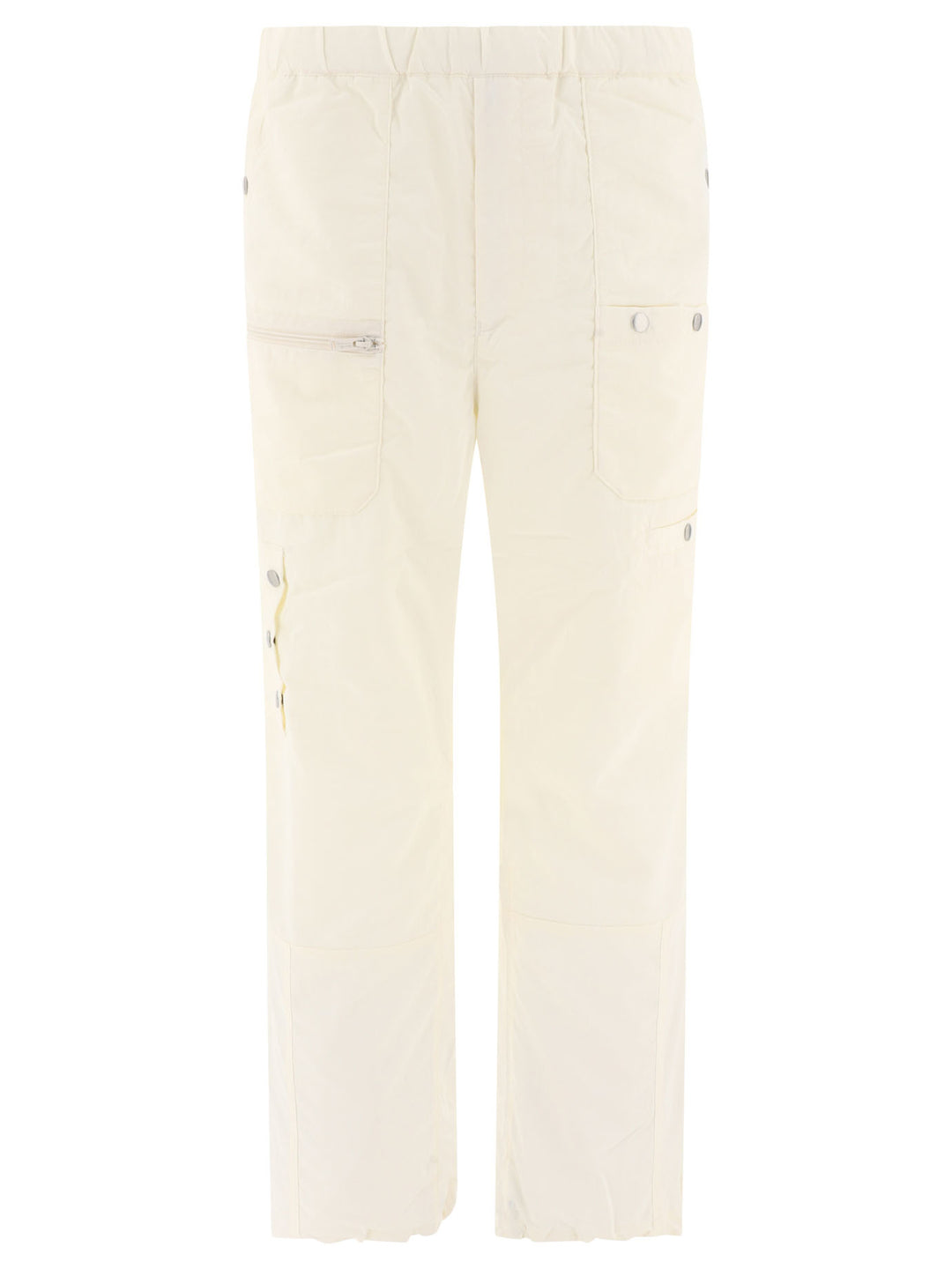 Nylon Cargo Trousers White