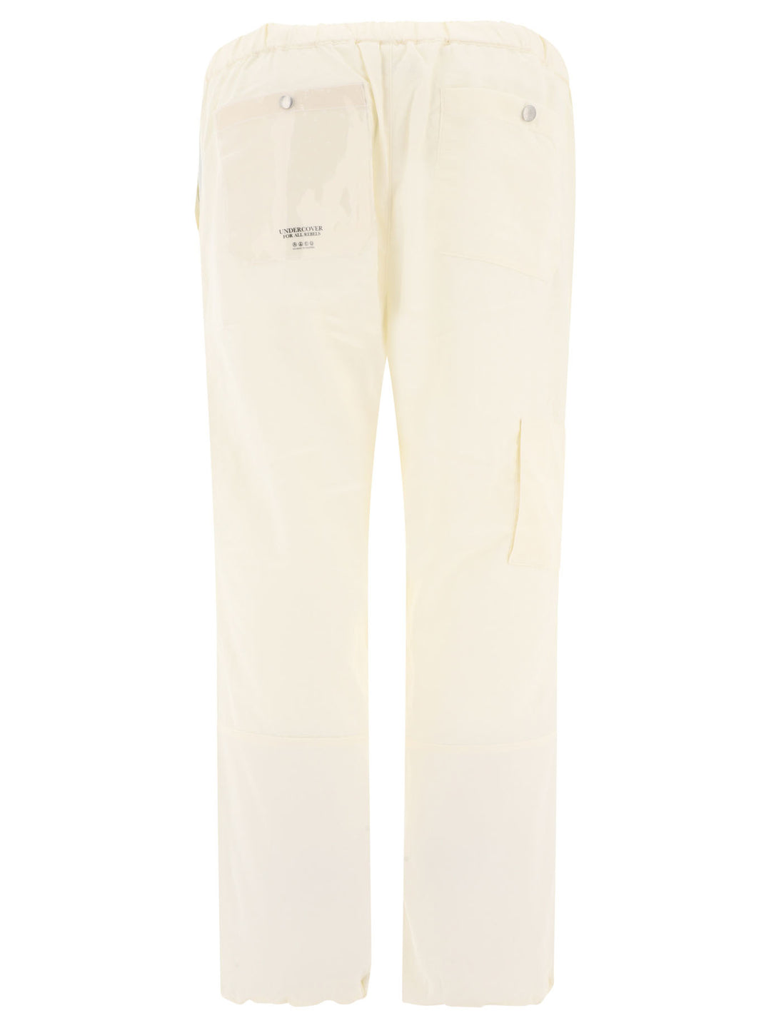 Nylon Cargo Trousers White