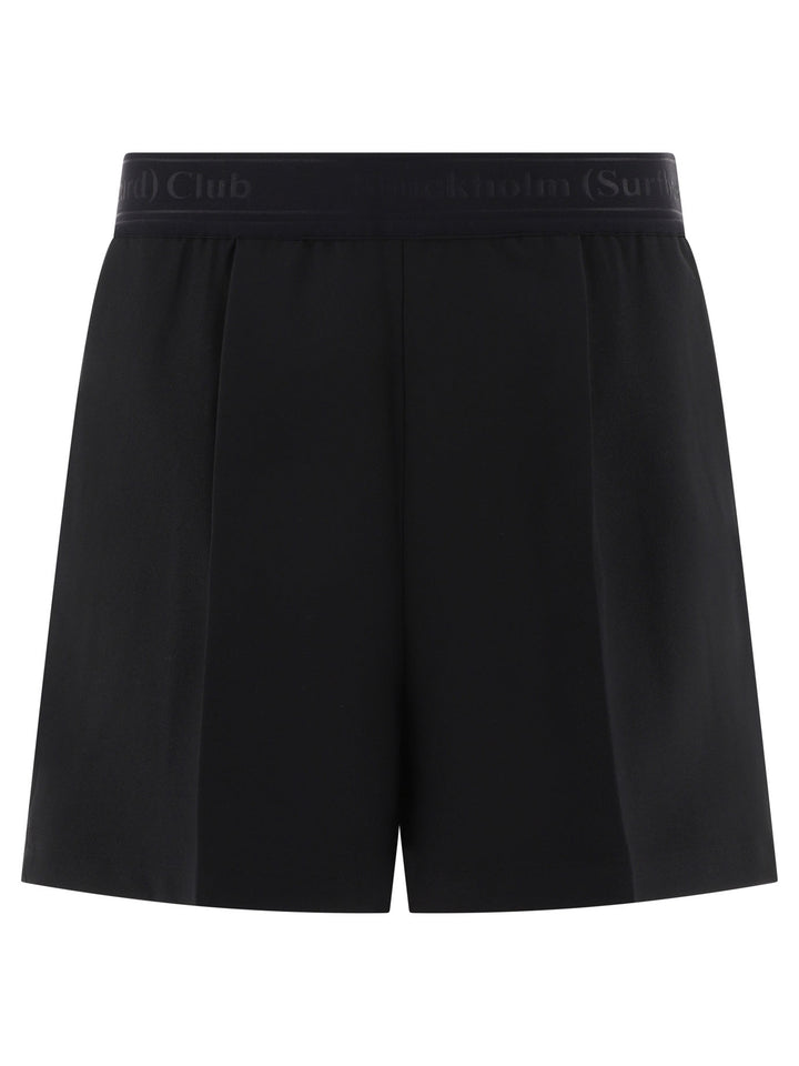 With Elasticated Waist Short Black