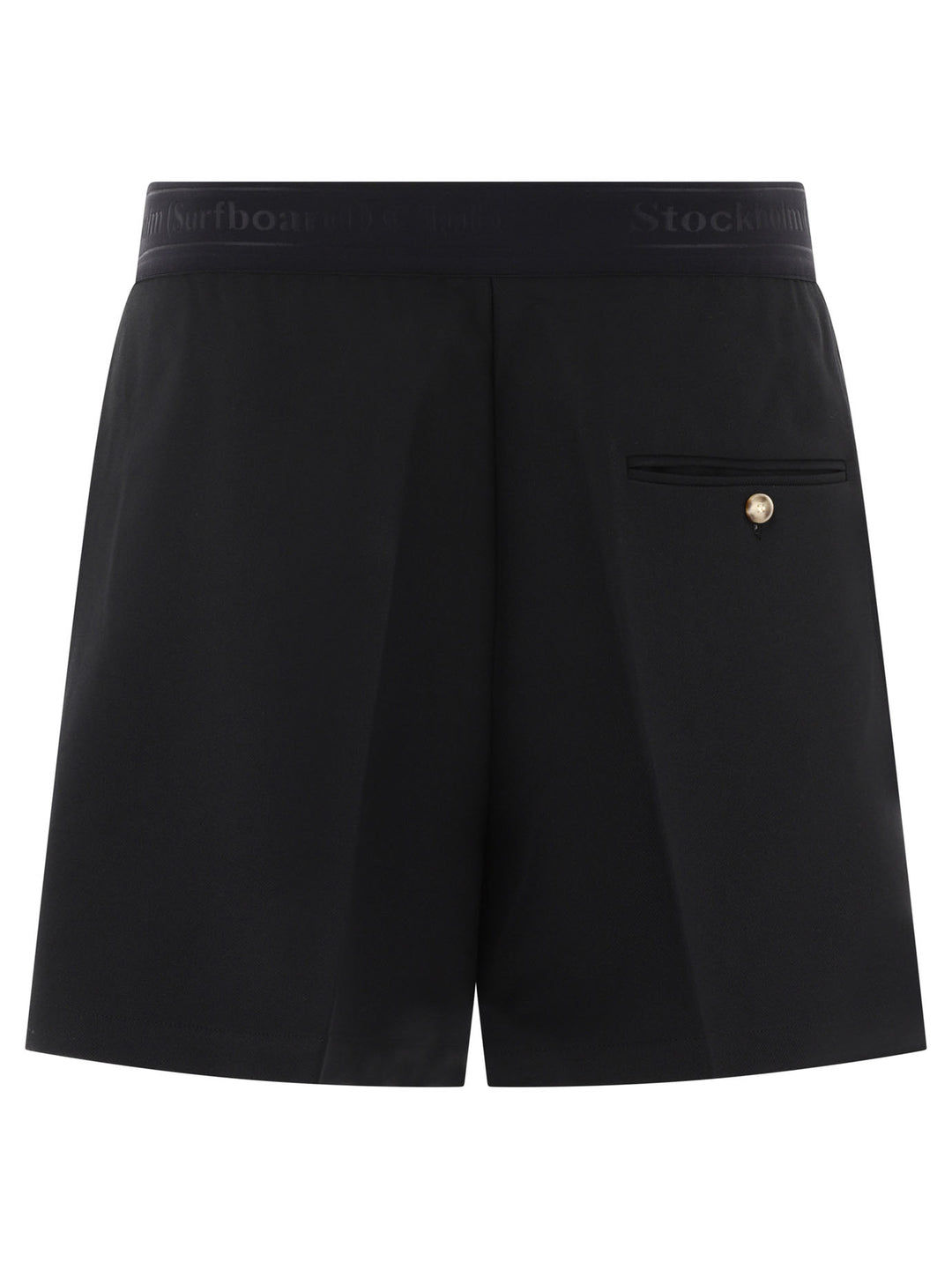 With Elasticated Waist Short Black