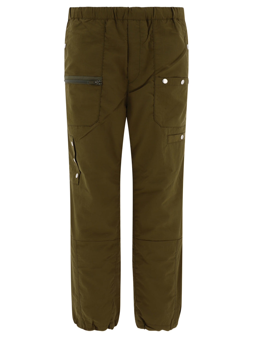 Nylon Cargo Trousers Green