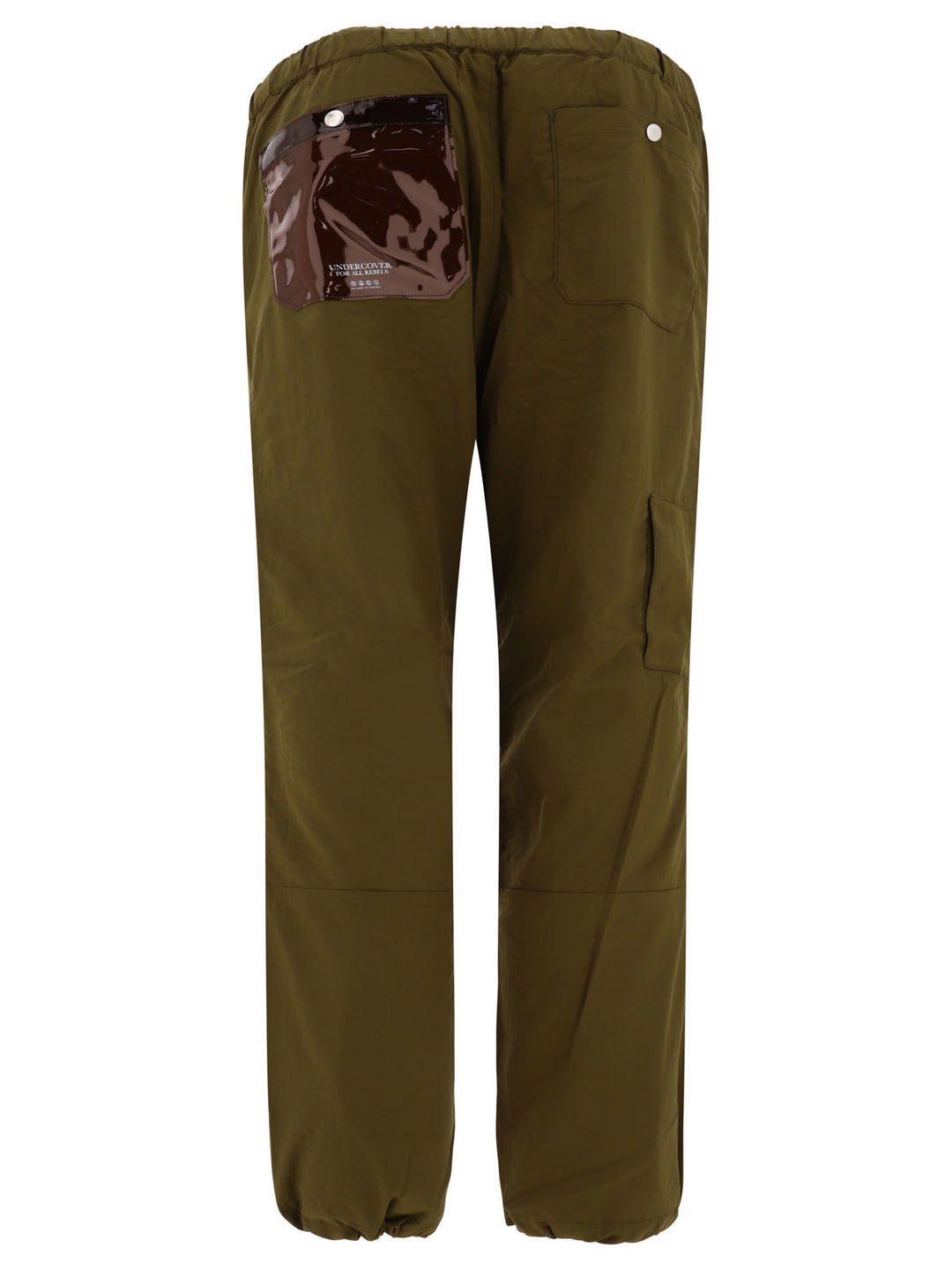 Nylon Cargo Trousers Green