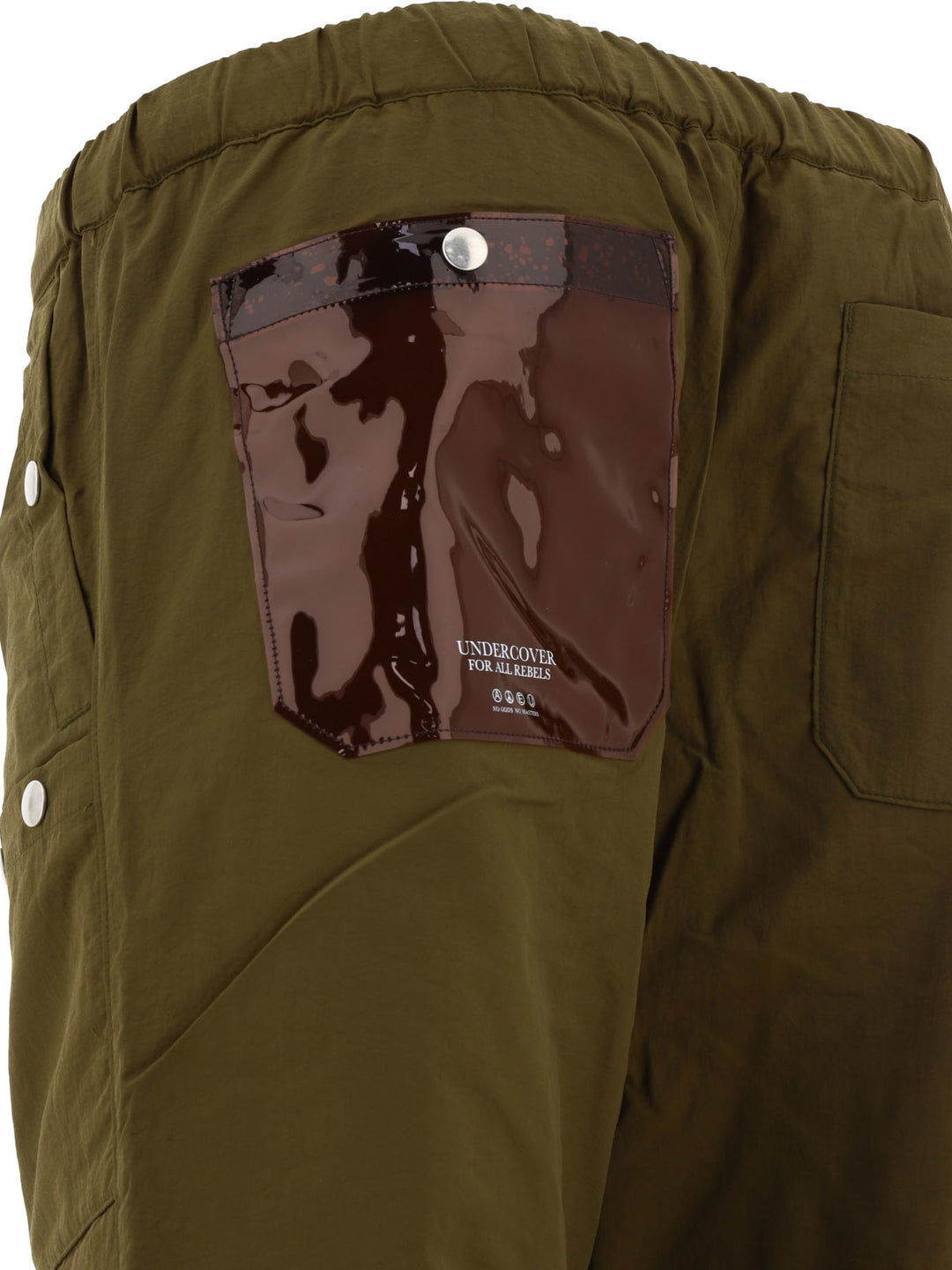 Nylon Cargo Trousers Green