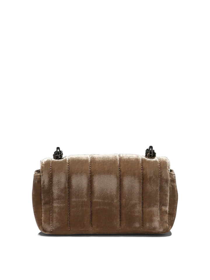 Kira Velvet Mini Crossbody Bags Brown