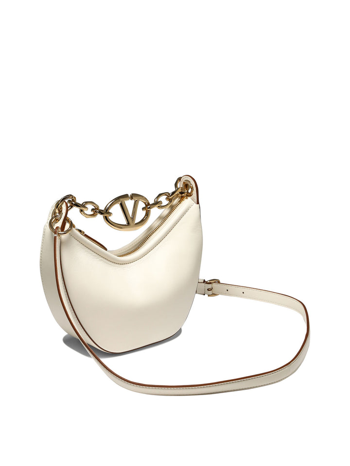 Mini Vlogo Moon Shoulder Bags White