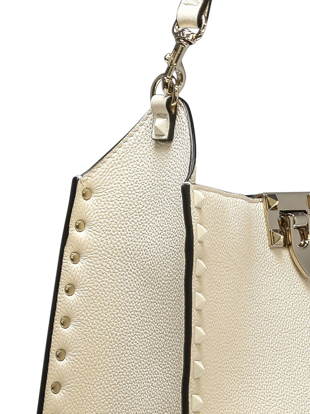 Hobo Rockstud Shoulder Bags White