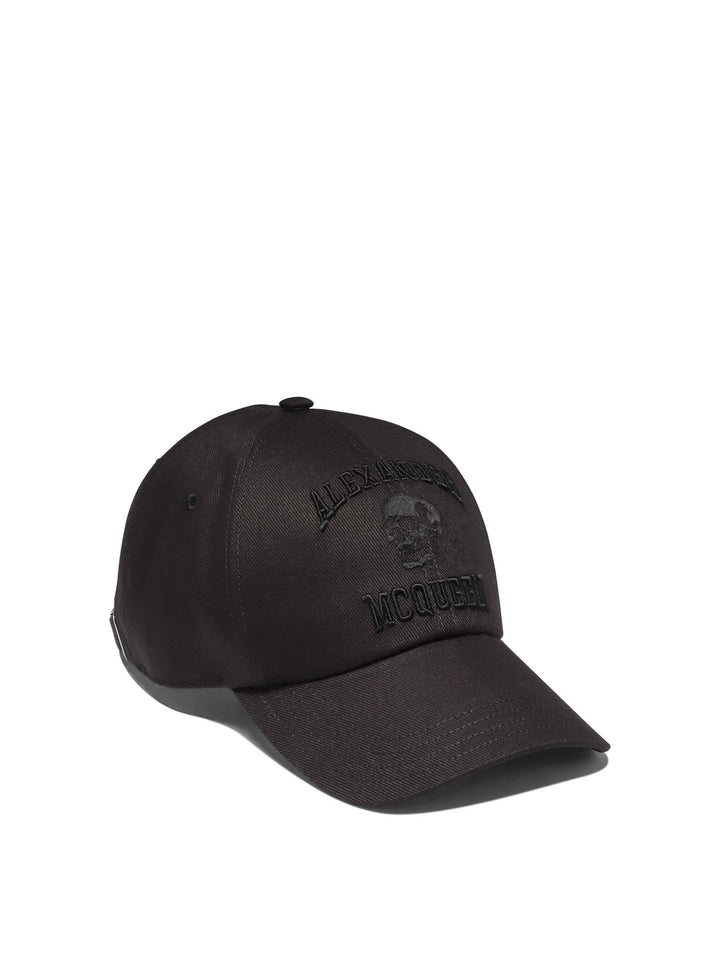 Varsity Skull Hats Black