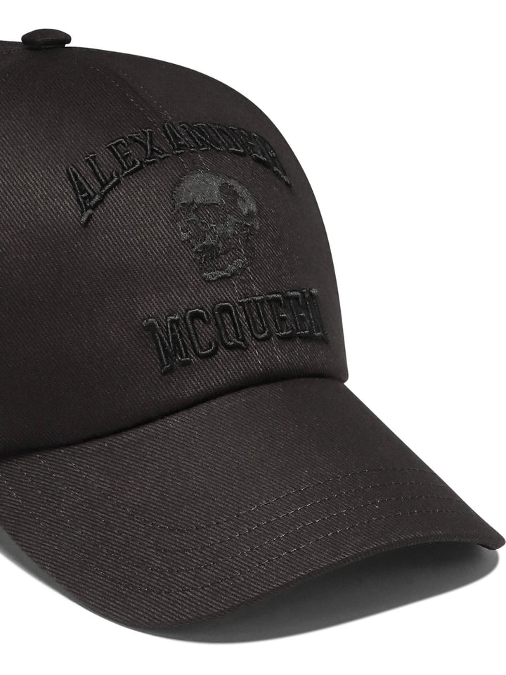 Varsity Skull Hats Black