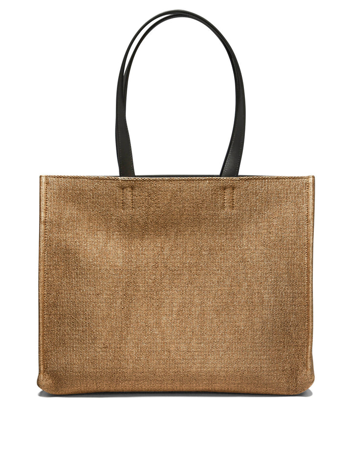 Tote Bag With Logo Handbags Beige