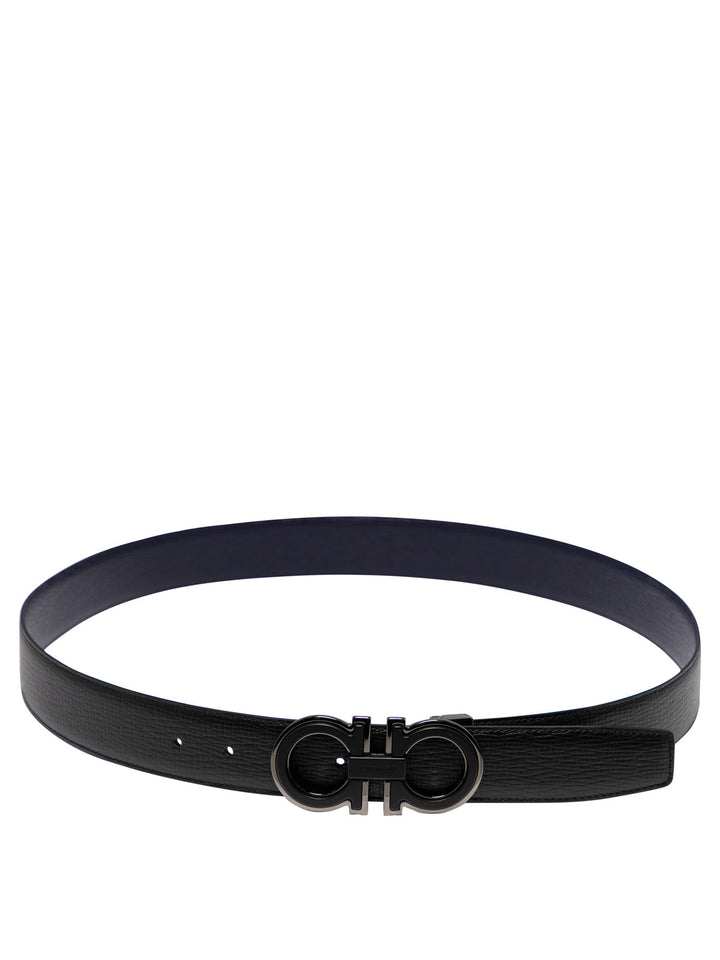 Reversible And Adjustable Gancini Belt Belts Black