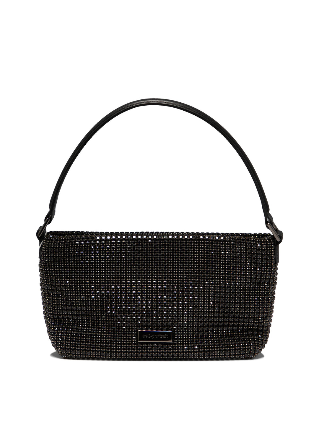 Diamantè Small Hobo Shoulder Bags Black