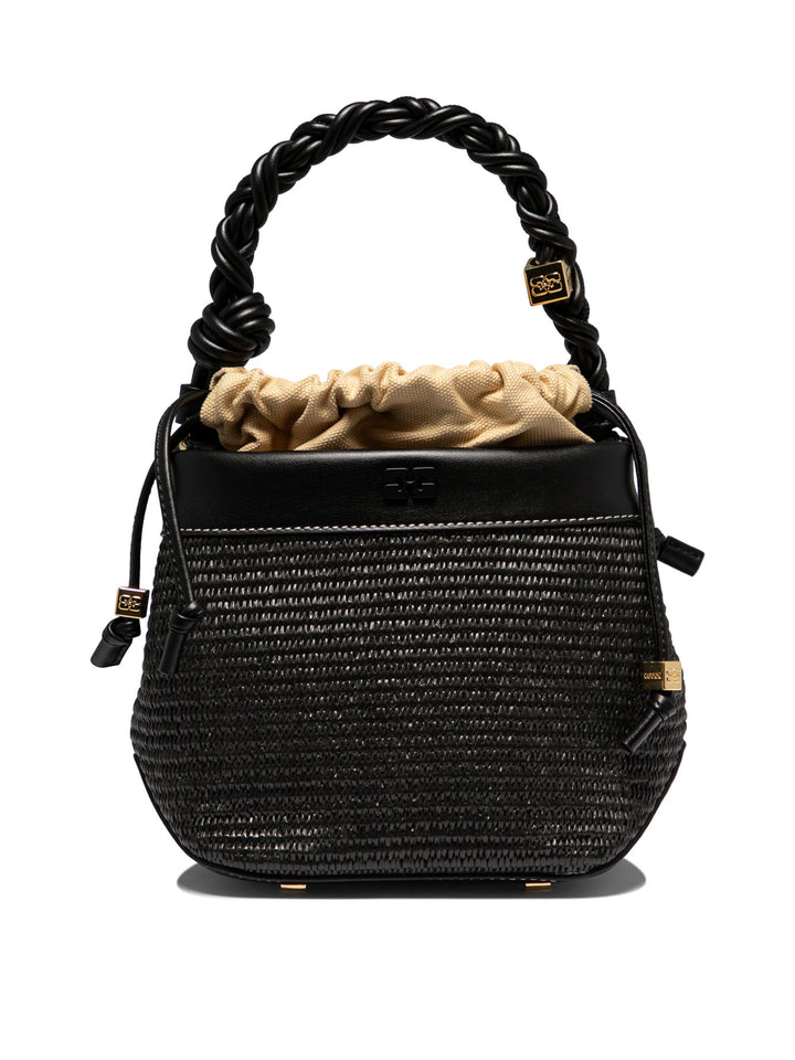 Bou Raffia Handbags Black