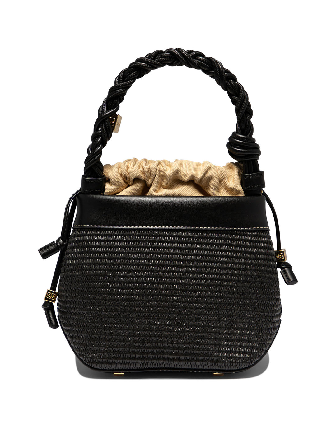 Bou Raffia Handbags Black