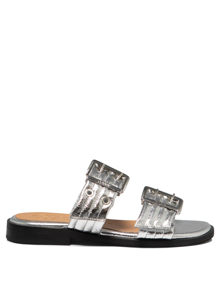 Buckle Sandals Silver