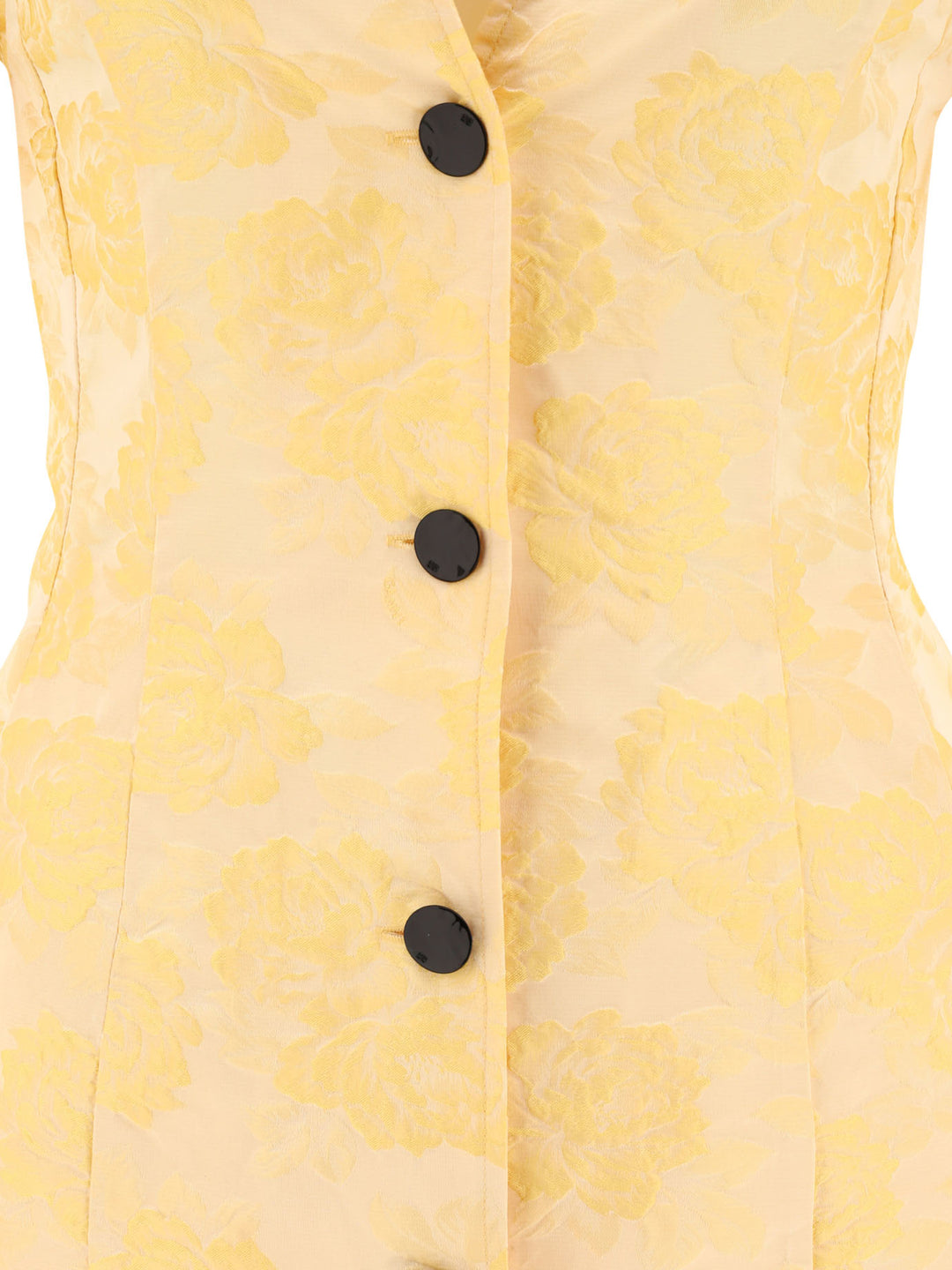 Botanical Jacquard Dresses Yellow