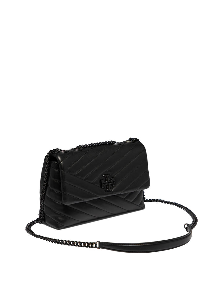 Kira Chevron Shoulder Bags Black