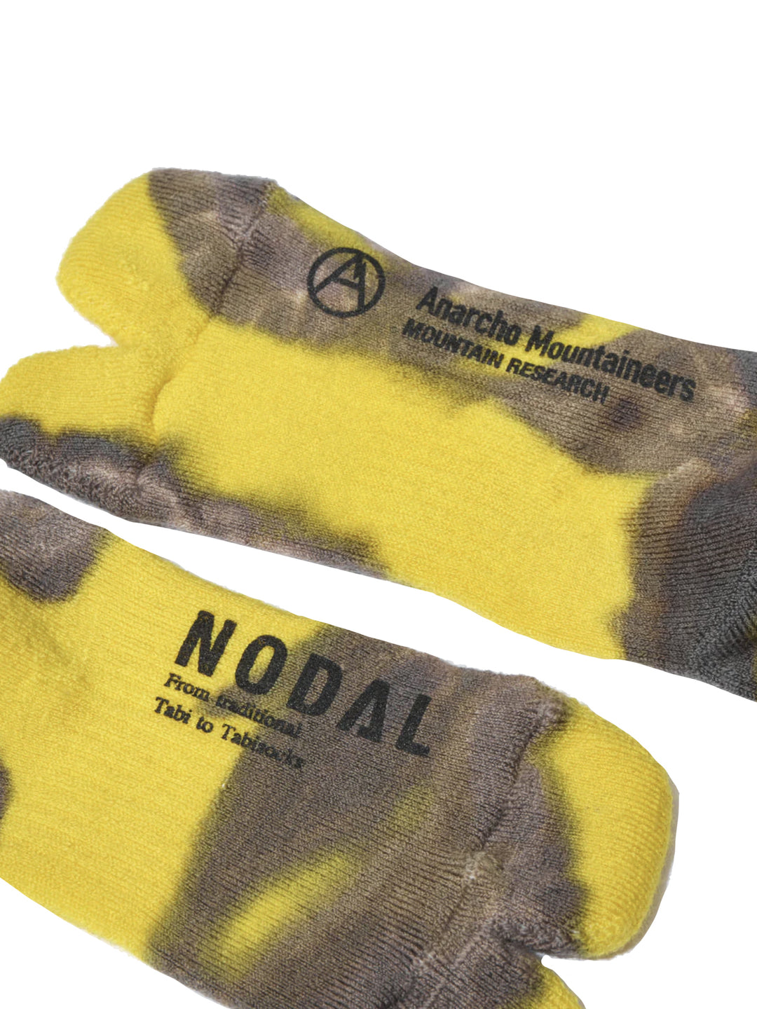 Tie Dye Tabi Socks Yellow