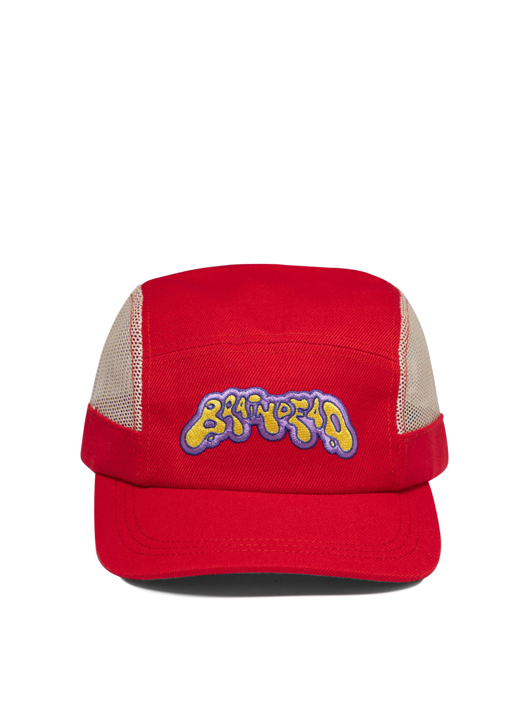 Cap With Mesh Panels Hats Red