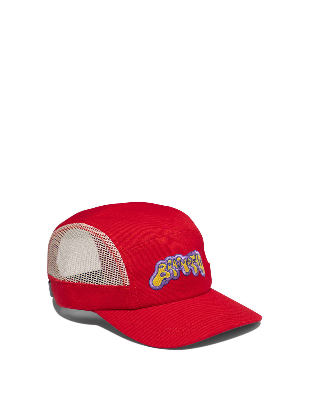 Cap With Mesh Panels Hats Red