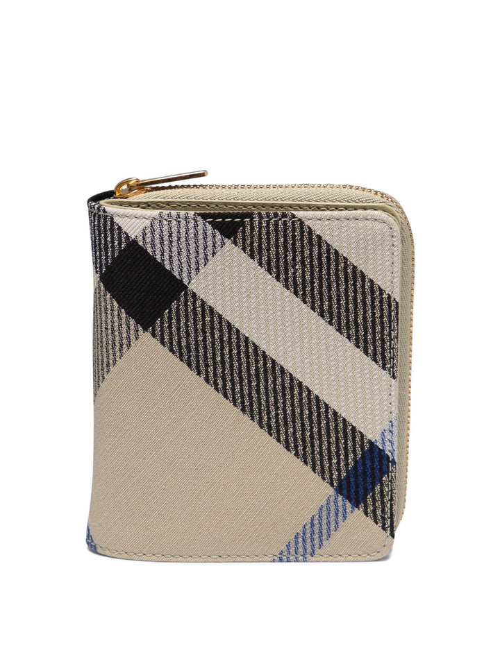 Check Wallets & Card Holders Beige