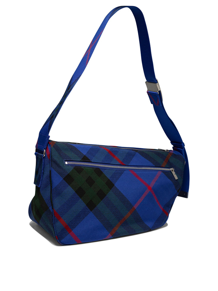 Shield Crossbody Bags Blue