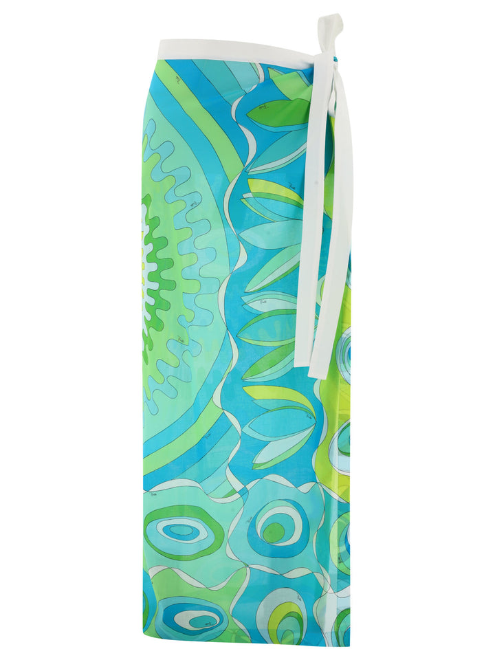 Sarong With Vivara Print Costumes Green