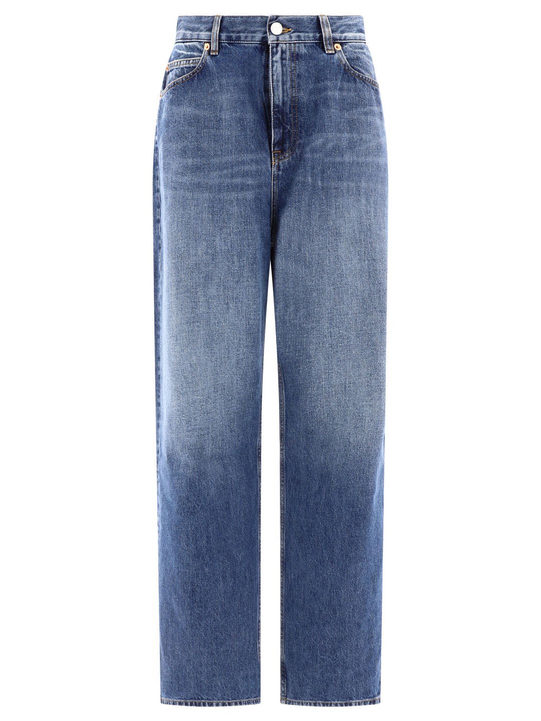 Medium Blue Denim Jeans Blue