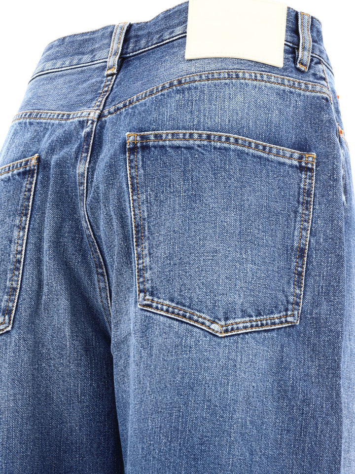 Medium Blue Denim Jeans Blue