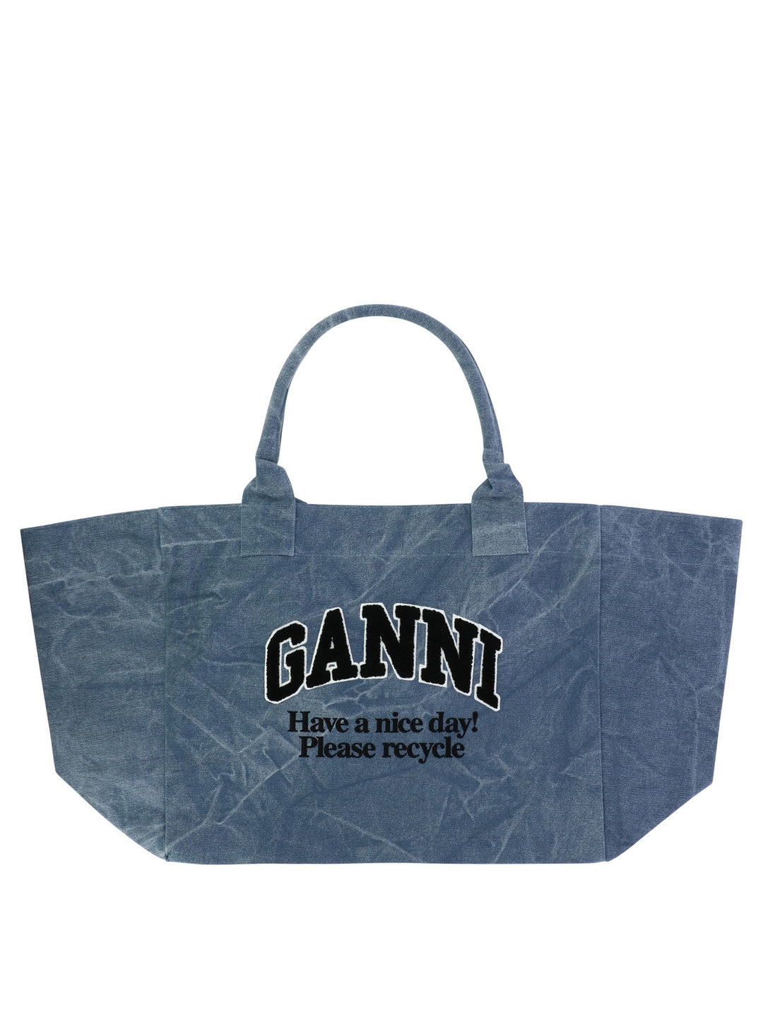 Oversize Canvas Tote Bag Handbags Blue