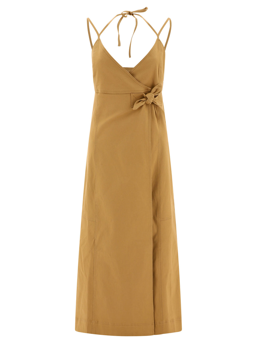 Canvas Strap Dress Dresses Beige