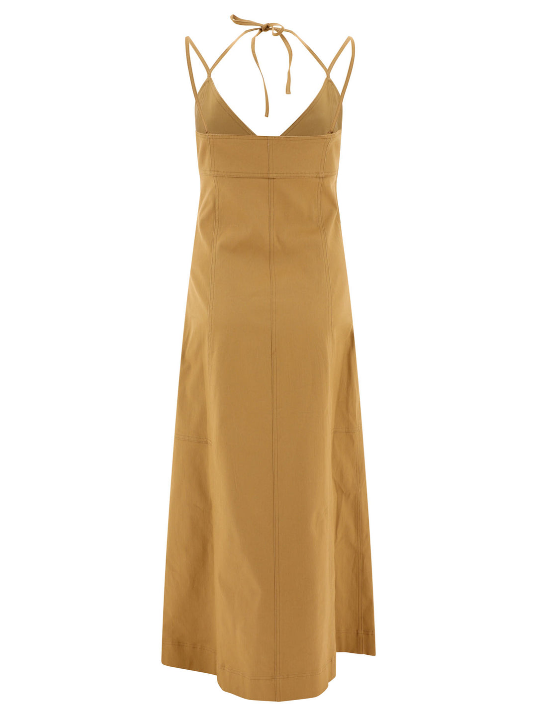 Canvas Strap Dress Dresses Beige