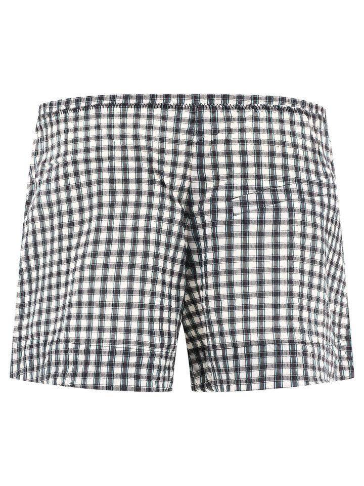 Seersucker Check Short Black