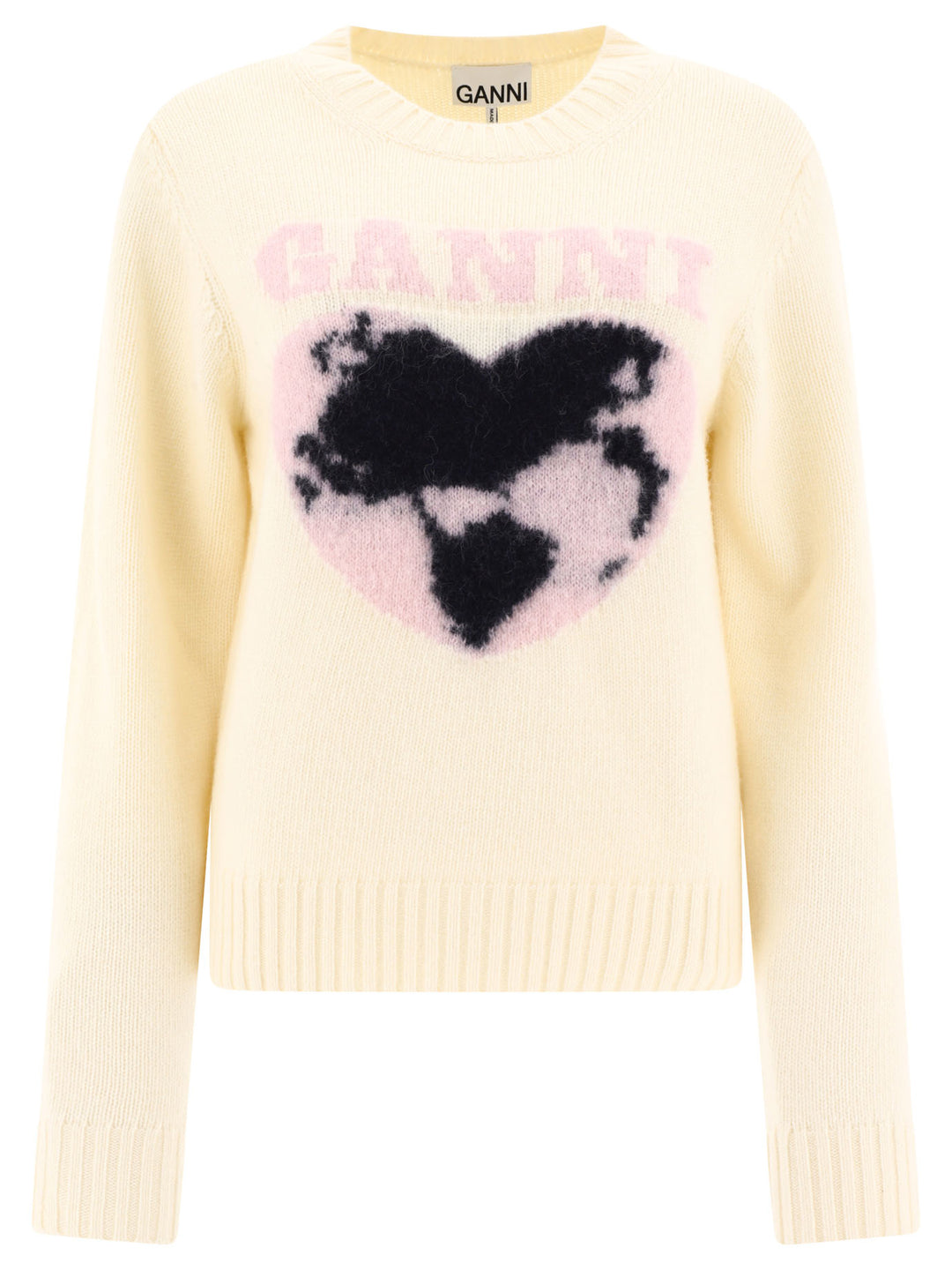 Ganni Love Knitwear White