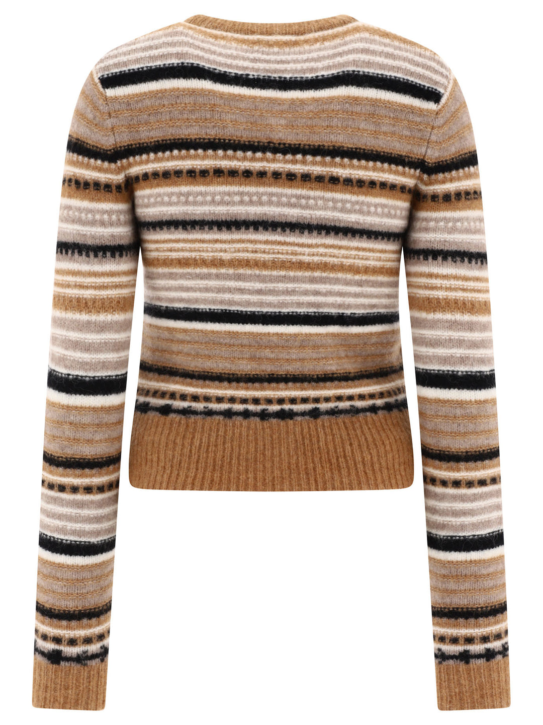 Striped Cardigan Knitwear Brown