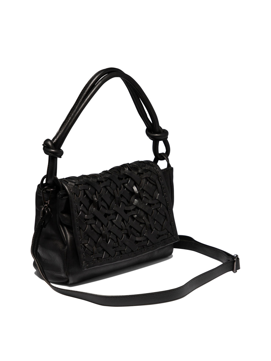 Ring Shoulder Bags Black